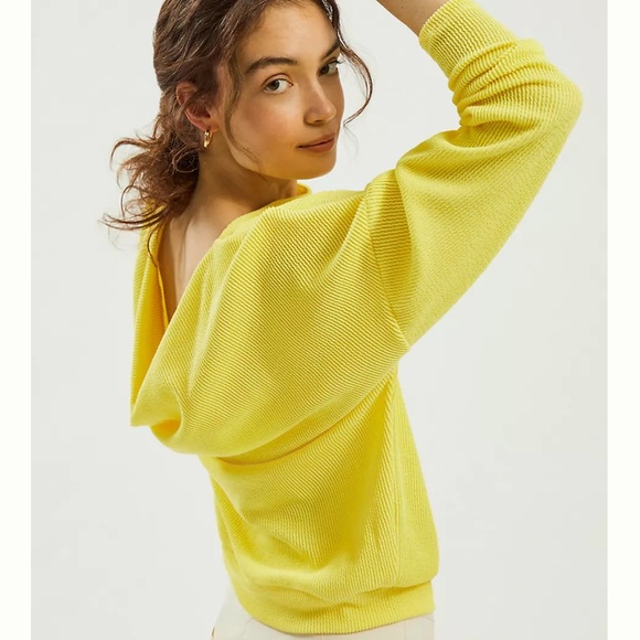 NWT ANTHRO Maeve Kasi Pullover Lightweight Sweater Tangerine Orange - Picture 12 of 16